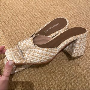 JEFFREY CAMPBELL melange woven slide